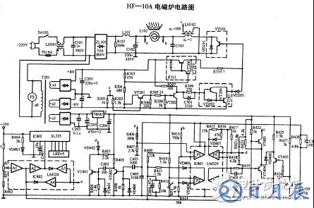 美的電磁爐電路圖大全（六款美的電磁爐電路設(shè)計原理圖詳解）